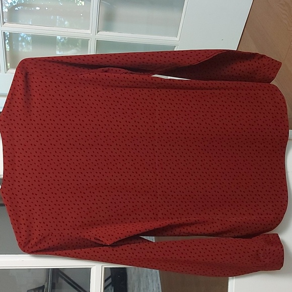 Red V-Neck Blouse - Ricki's - XS - Picture 2 of 4